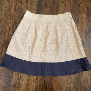 Reiss skirt, size 2 beige/blue